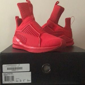 Red Puma Fenty sneakers
